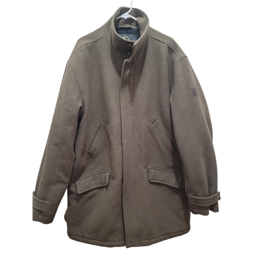 Aigle Coat Jacket Mens XXL Wool Blend Quilted Lining.  Very Warm And Heavy